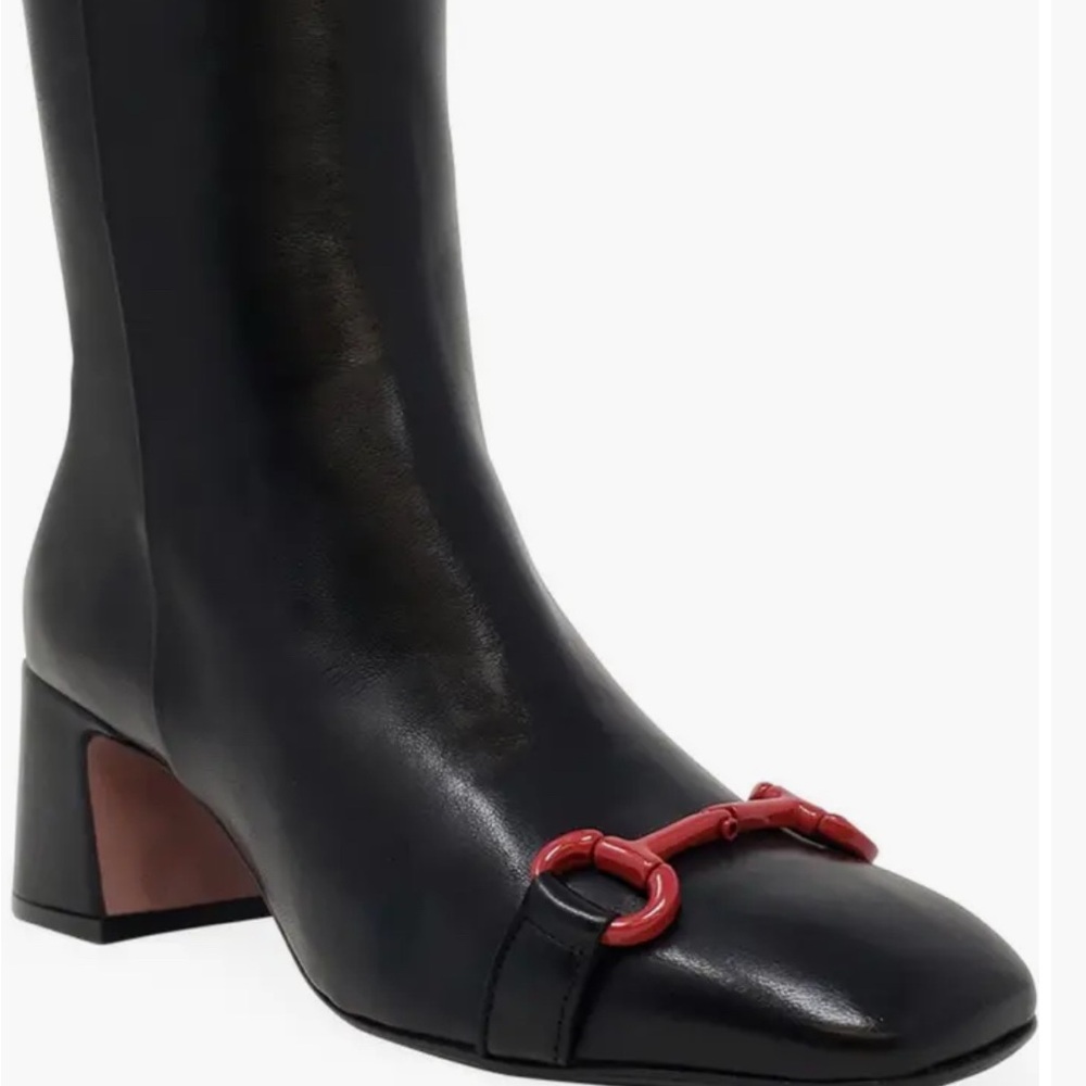 Elegant Black Heeled Boots.